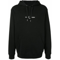 Fred Perry Moletom com capuz de algodão com logo bordado - Preto