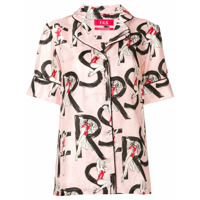 F.R.S For Restless Sleepers printed pyjama shirt - Rosa