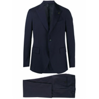 Gabriele Pasini Terno com abotoamento simples de lã - Azul