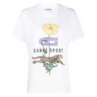 GANNI Camiseta Ganni Sport com estampa - Branco