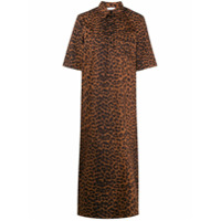 GANNI Chemise com estampa de leopardo - Marrom