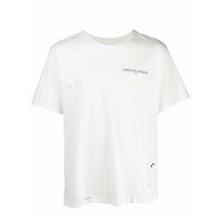 Garçons Infidèles Camiseta com logo efeito desgastado - Branco