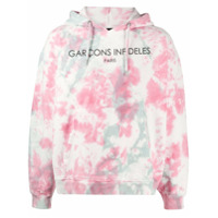 Garçons Infidèles tie dye print hoodie - Rosa
