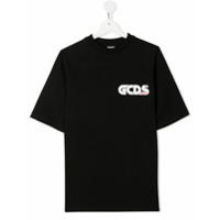 Gcds Kids TEEN logo-print cotton T-shirt - Preto