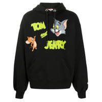 Gcds Moletom Tom & Jerry com capuz de algodÃ£o - Preto