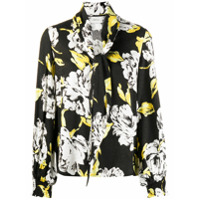 Gestuz Blusa Sarina com estampa floral - Preto