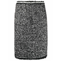 Giambattista Valli Saia de tricô com acabamento de listras - Preto