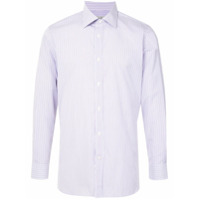 Gieves & Hawkes striped button-up shirt - Roxo