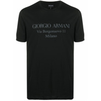 Giorgio Armani Camiseta com estampa de logo - Preto