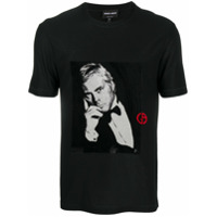 Giorgio Armani Camiseta com estampa fotográfica - Preto
