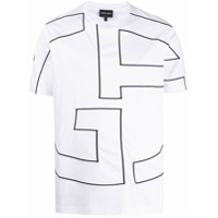 Giorgio Armani Camiseta monogramada - Branco