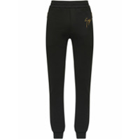 Giuseppe Zanotti logo print track pants - Preto