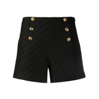 Givenchy 4G-button Chain jacquard shorts - Preto