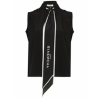 Givenchy Blusa com lenço e estampa de logo - Preto