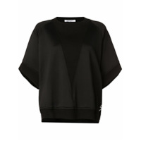 Givenchy Blusa de moletom oversized assimétrica - Preto
