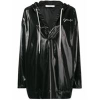 Givenchy Blusa oversized com capuz e brilho - Preto