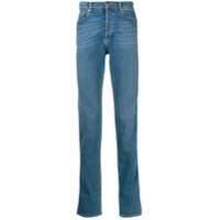 Givenchy Calça jeans cintura baixa com logo - Azul