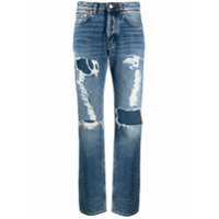 Givenchy Calça jeans com efeito desgastada - Azul