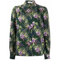 Givenchy Camisa com estampa floral e botões - Verde