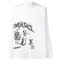 Givenchy Camisa com estampa gráfica - Branco
