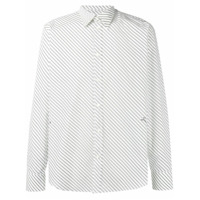 Givenchy Camisa com listras diagonais - Branco