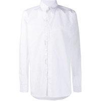 Givenchy Camisa com logo frontal bordado - Branco