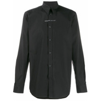 Givenchy Camisa com recorte contrastante - Preto