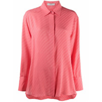 Givenchy Camisa de seda com estampa de corrente - Rosa