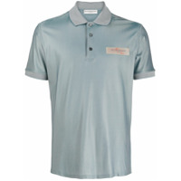 Givenchy Camisa polo com patch de logo - Azul