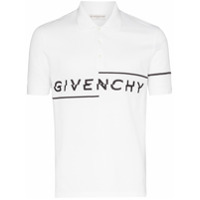 Givenchy Camisa polo de algodão com logo - Branco