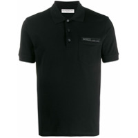 Givenchy Camisa polo de algodão com logo - Preto