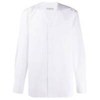Givenchy Camisa sem colarinho e com bordado - Branco
