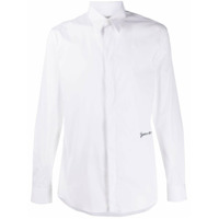 Givenchy Camisa slim branca com bordado - Branco