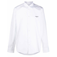 Givenchy Camisa slim com bordado de peônias - Branco