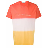 Givenchy Camiseta color block com estampa de logo - Laranja