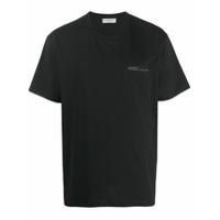 Givenchy Camiseta com logo e e acabamento de fita - Preto