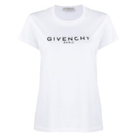 Givenchy Camiseta de algodão com estampa de logo - Branco