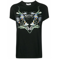 Givenchy floral-print crew-neck T-shirt - Preto
