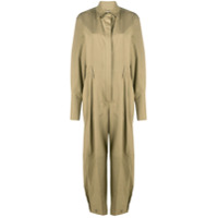 Givenchy Macacão com acabamento franzido - Verde