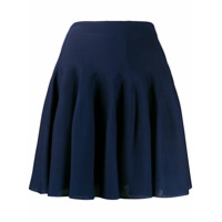Givenchy Minissaia cintura alta com pregas - Azul