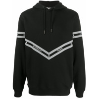 Givenchy Moletom com capuz e estampa de corrente - Preto