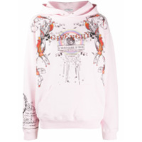 Givenchy Moletom Iris Story com capuz e estampa - Rosa