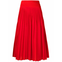 Givenchy Saia plissada cintura alta - Vermelho