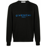 Givenchy Suéter com detalhe de logo - Preto