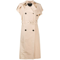 Givenchy Trench coat sem manga com abotoamento duplo - Neutro