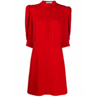 Givenchy Vestido com detalhe de abotoamento - Vermelho
