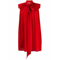 Givenchy Vestido com detalhe de lenço - Vermelho