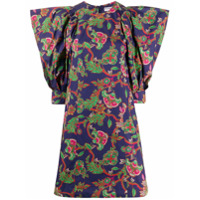 Givenchy Vestido slim com estampa floral - Azul