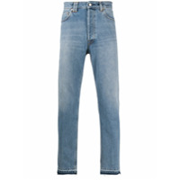 Golden Goose Calça jeans cenoura com lavagem estonada - Azul