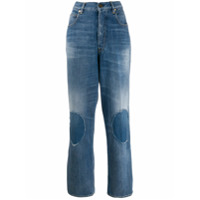 Golden Goose Calça jeans com patch no joelho - Azul